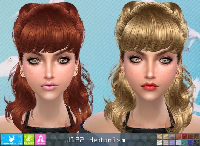 Sims 4 J122 Hedonism hair (Pay) at Newsea Sims 4