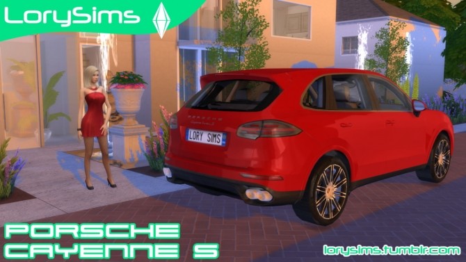 Sims 4 Porsche Cayenne S at LorySims
