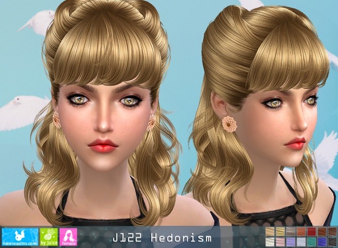 Sims 4 J122 Hedonism hair (Pay) at Newsea Sims 4