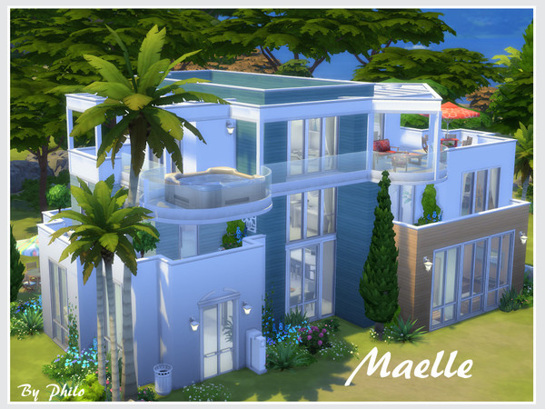 Sims 4 Maelle house by philo at TSR