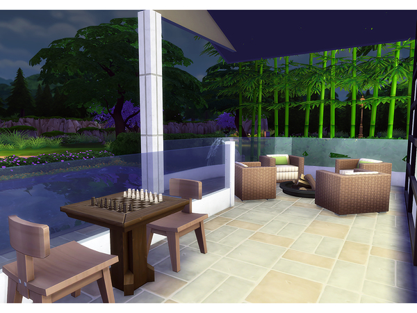 Sims 4 Luxor house by Degera at TSR