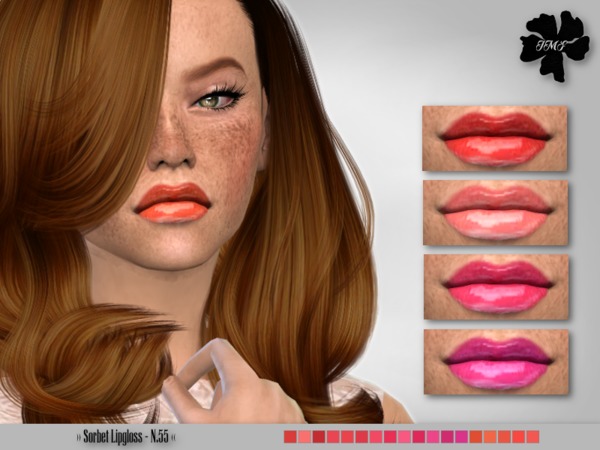 Sims 4 IMF Sorbet Lipgloss N.55 by IzzieMcFire at TSR