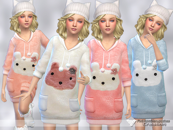 Sims 4 Cute Winter Sweaters for Girls by Pinkzombiecupcakes at TSR
