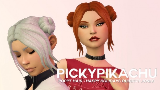 Sims 4 Poppy Hair at Pickypikachu
