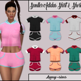 Rib knit 2 pieces at Leo Sims » Sims 4 Updates