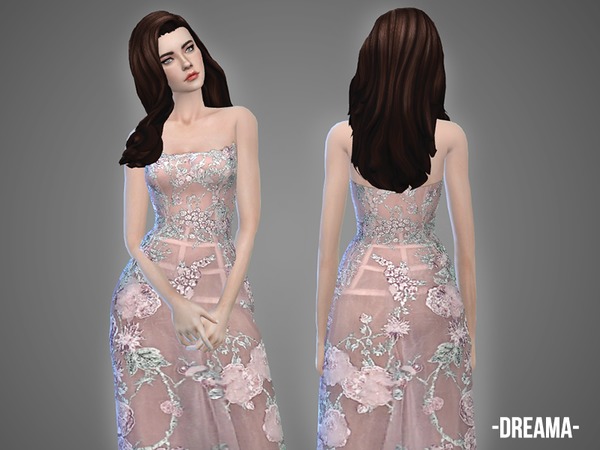 Sims 4 Oolong Dresses Collection by April at TSR