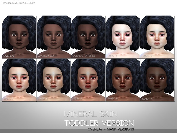 Sims 4 Mineral Skin TODDLER VERSION by Pralinesims at TSR