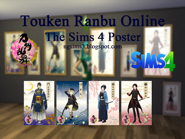 Sims 4 Touken Ranbu Online Posters at NG Sims3
