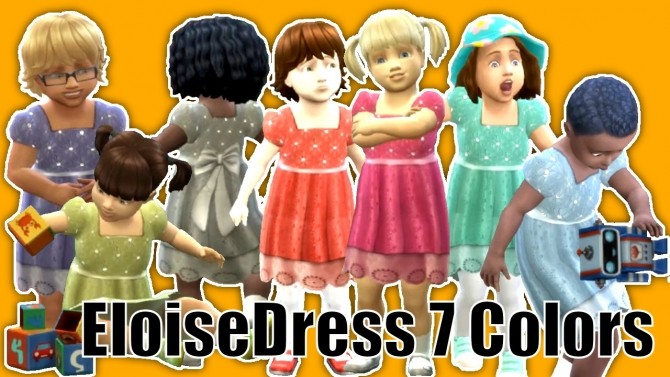 Sims 4 Eloise Dress 7 Colors at Seger Sims