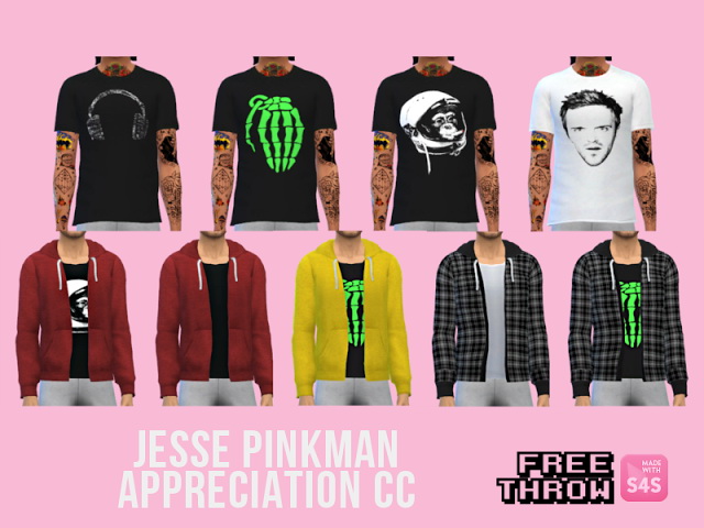 Sims 4 Repost Jesse Pinkman appreciation CC at CC freethrow