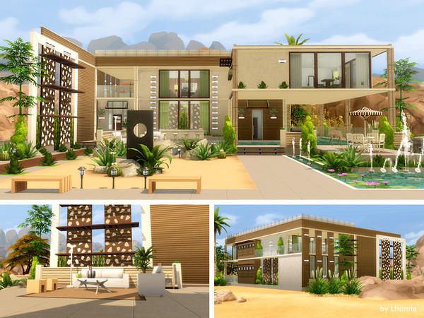 Sims 4 Mouna Concept house by Lhonna at TSR