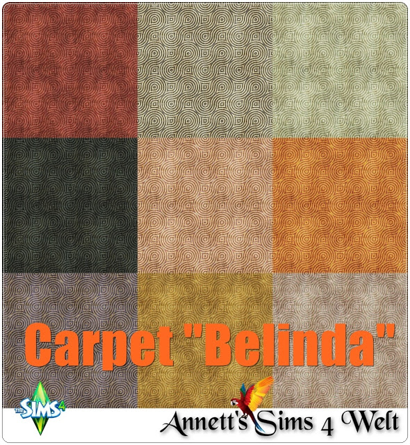 Sims 4 Belinda Carpet at Annett’s Sims 4 Welt