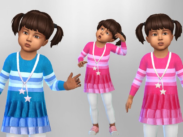 Sims 4 Toddler Dress Leggings Outfit by SweetDreamsZzzzz at TSR
