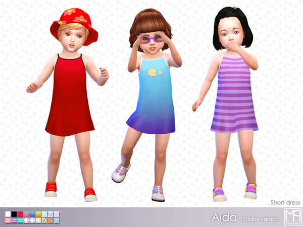Sims 4 manueaPinny Aida dress by nueajaa at TSR