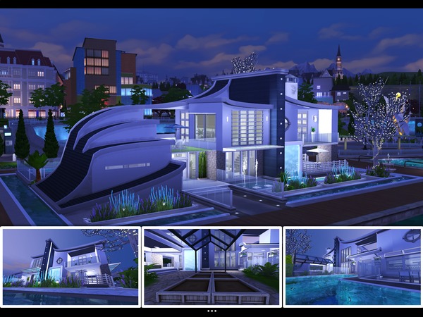 Sims 4 Sea Breeze house by mlpermalino at TSR
