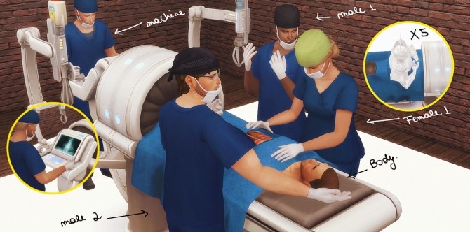 Sims 4 Story Poses 2 Hospital 06 at In a bad Romance