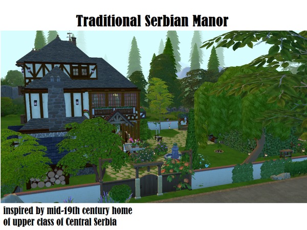 Sims 4 Traditional Serbian Manor by johny serbia at TSR