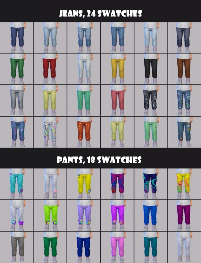 Sims 4 Toddlers Pants & Jeans Sets at Maimouth Sims4