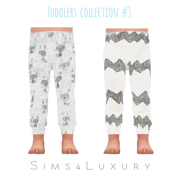 Sims 4 Toddlers collection #3 pants at Sims4 Luxury