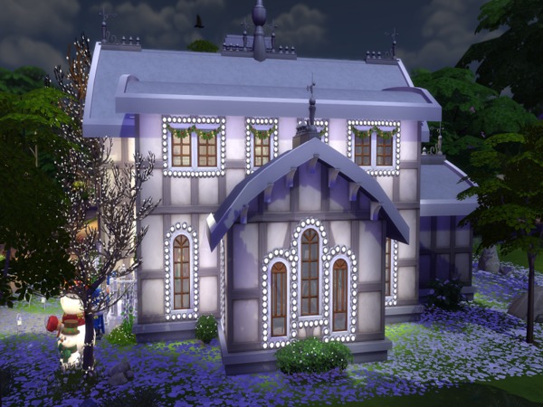 Sims 4 Christmassy House by Monraelis12 at TSR