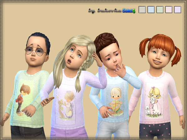 Sims 4 Sweater Print Dolls by bukovka at TSR