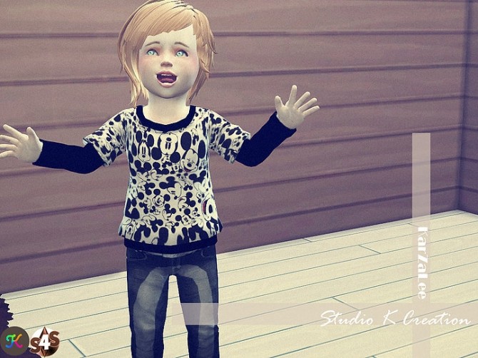 Sims 4 Animate hair72 NAKAJIMA Toddler (Updated) at Studio K Creation