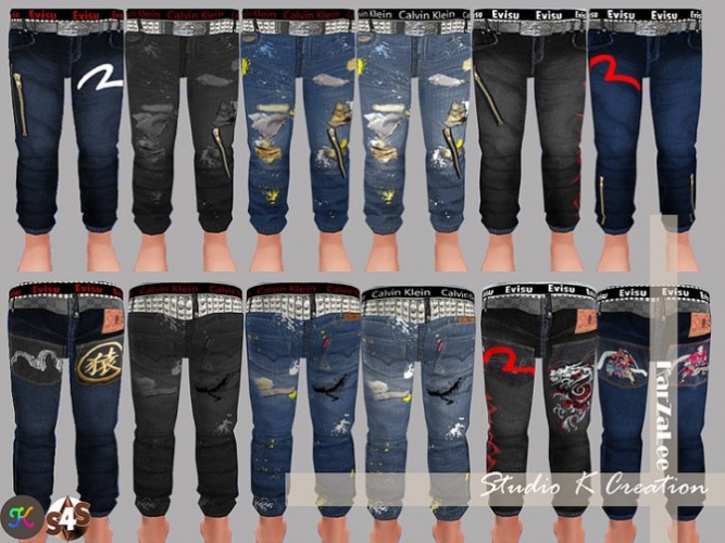 Giruto14 jeans Toddler version at Studio K-Creation » Sims 4 Updates