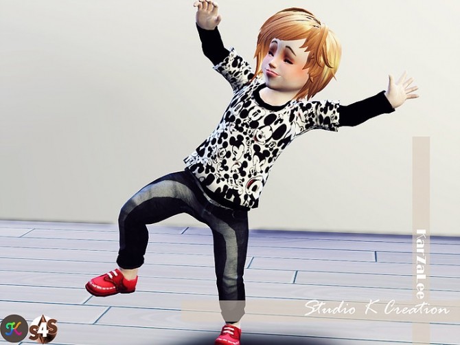 Sims 4 Giruto14 jeans Toddler version at Studio K Creation