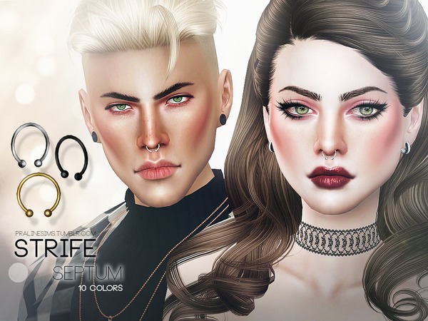 Sims 4 Strife Septum by Pralinesims at TSR
