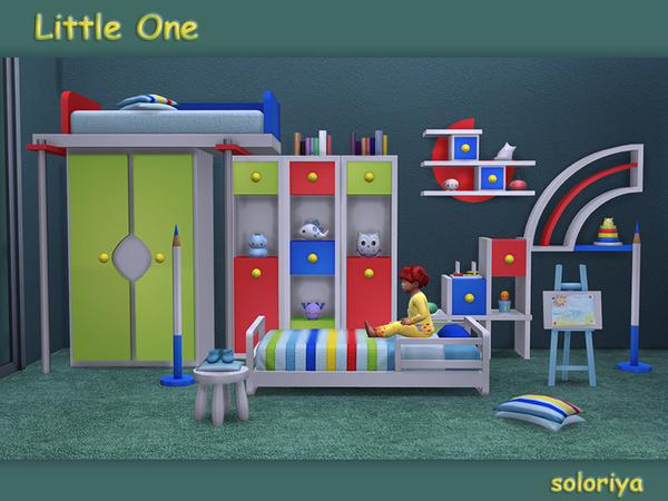 Sims 4 Little One toddler room by soloriya at TSR