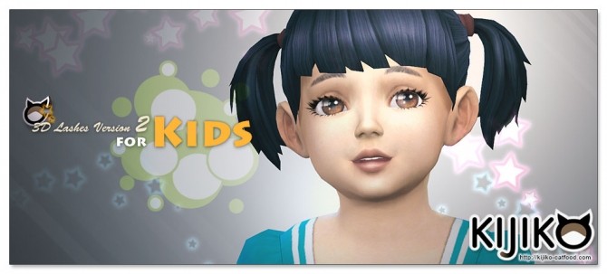 Sims 4 3D Lashes Version2 for Kids + Toddlers at Kijiko