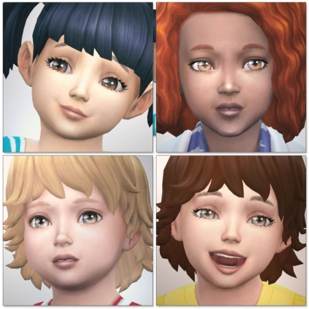 eyelashes toddlers sims 4