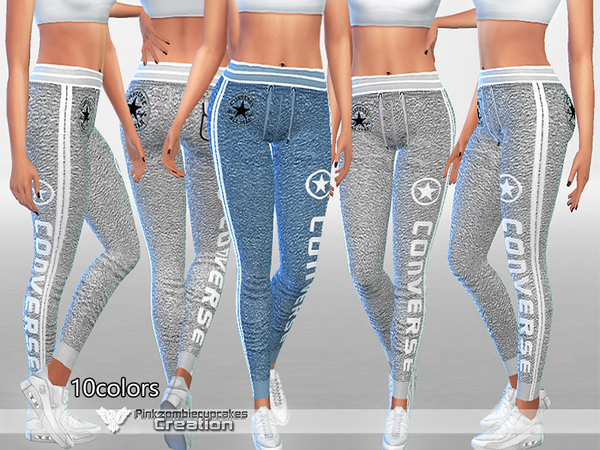 Sims 4 PZC Athletic Pants 010 by Pinkzombiecupcakes at TSR