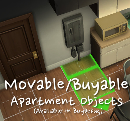 Moveable/Buyable City Living Apartment Objects by NikNak513 at Mod The Sims
