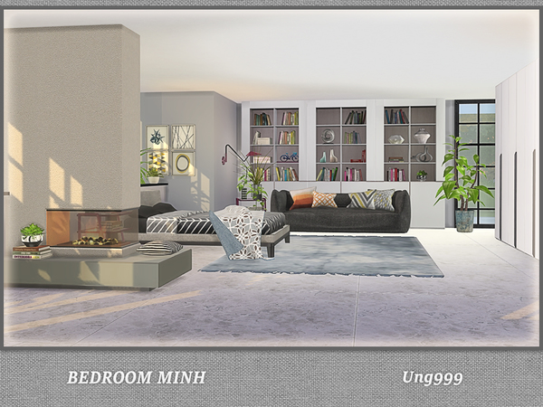 Sims 4 Bedroom Minh by ung999 at TSR