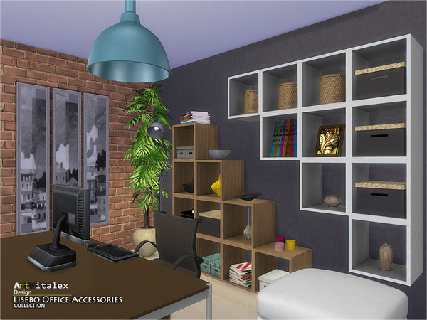 Sims 4 Lisebo Office Accessories by ArtVitalex at    select a Sites   