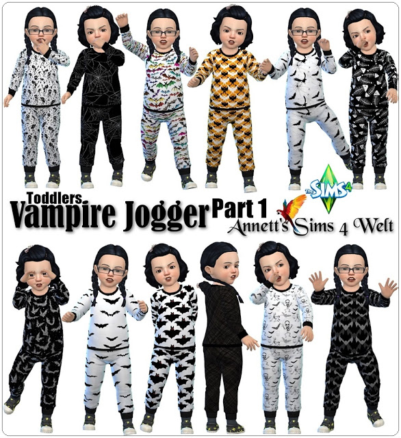 Sims 4 Toddlers Vampire Jogger at Annett’s Sims 4 Welt