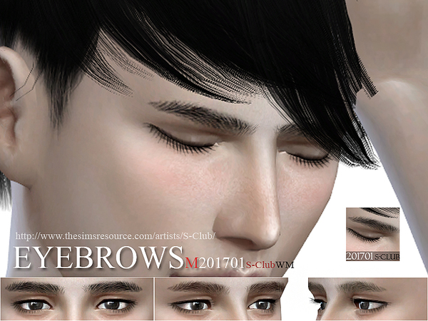 Sims 4 Eyebrows M 201701 by S Club WM at TSR