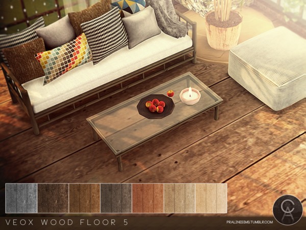 Sims 4 VEOX Wood Floor 5 by Pralinesims at TSR