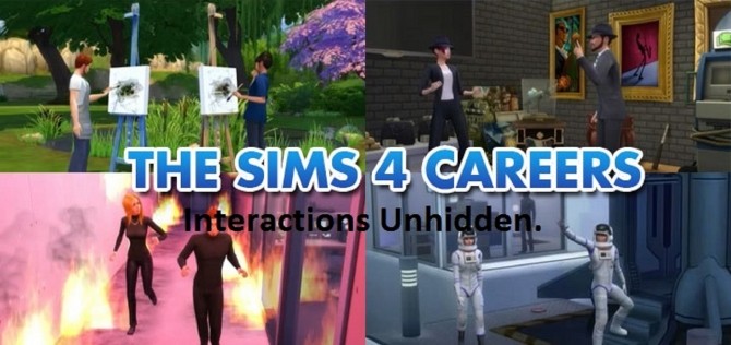 Sims 4 Career interactions unhidden by Manderz0630 at Mod The Sims