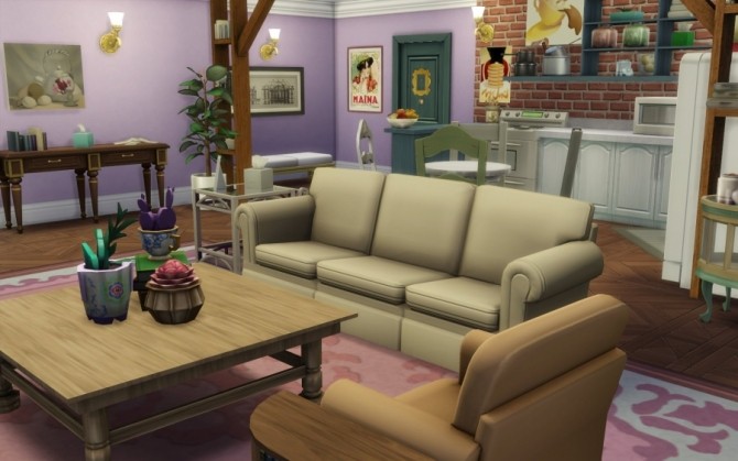 Sims 4 Friends Buidling by Bloup at Sims Artists