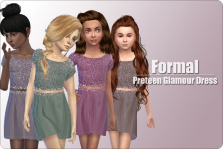 Preteen Glamour Dresses at xMisakix Sims