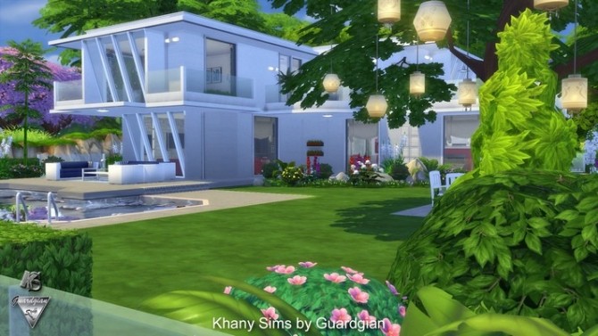 Sims 4 ENCELADE house by Guardgian at Khany Sims