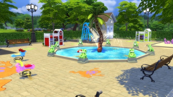 Sims 4 Froggys Toddler Playground by Snowhaze at Mod The Sims