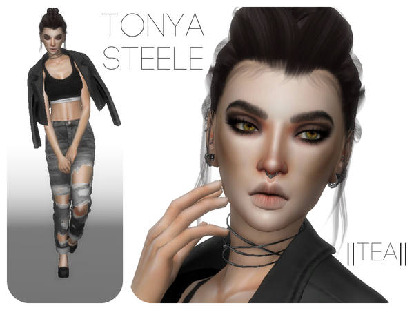 Sims 4 Tonya Steele by Tea at TSR