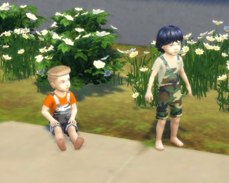 Toddler Camouflage Overalls Recolor by Katybug273 at Mod The Sims