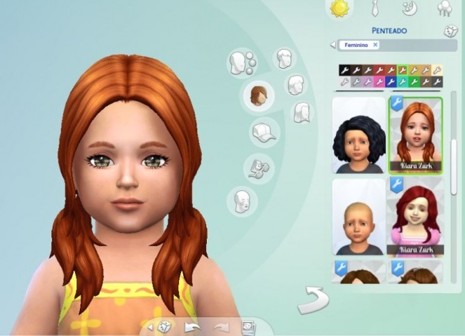 Sims 4 Loose Wavy for Toddlers at My Stuff