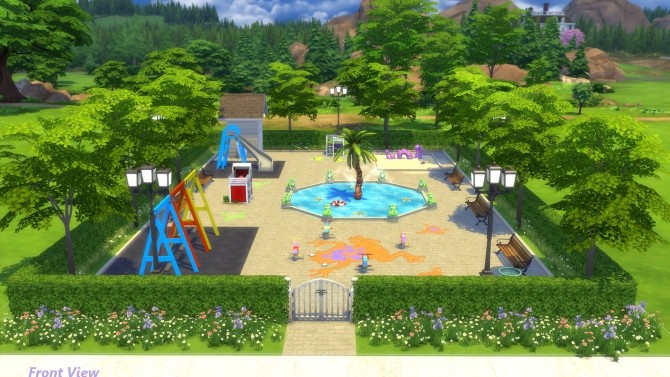 Sims 4 Froggys Toddler Playground by Snowhaze at Mod The Sims