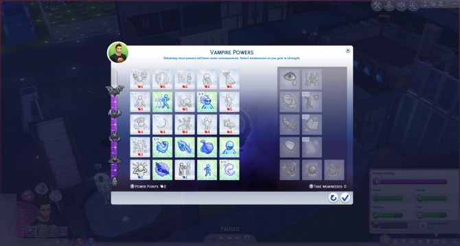 Sims 4 Vampires Weakness Point gains removed by linkster123 at Mod The Sims