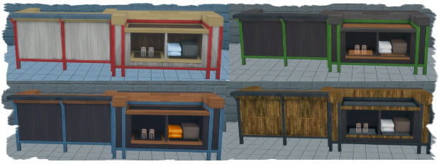 Sims 4 Industrial Kitchen recolors by Chalipo at All 4 Sims